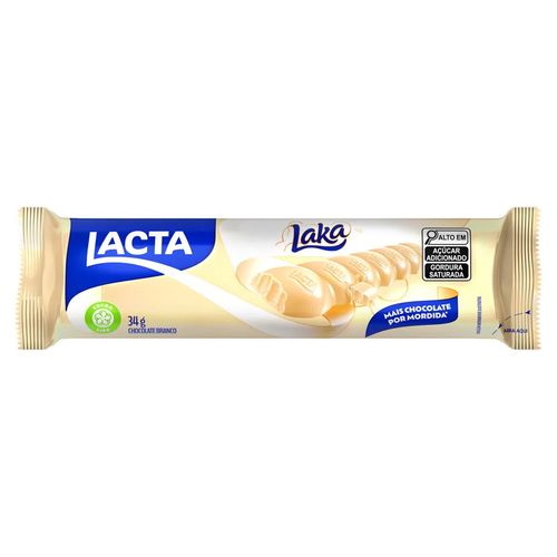 Chocolate Em Barra Lacta Laka 34G