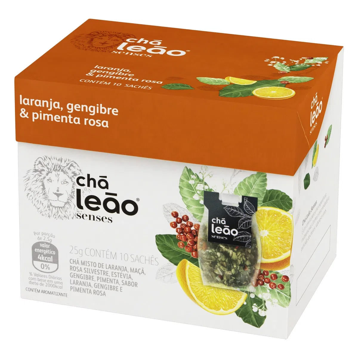 Cha Leao Senses Laranja Pimenta Geng. 10SQ