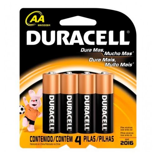 Pilha Duracell Alcalina Pequena Aa C/4