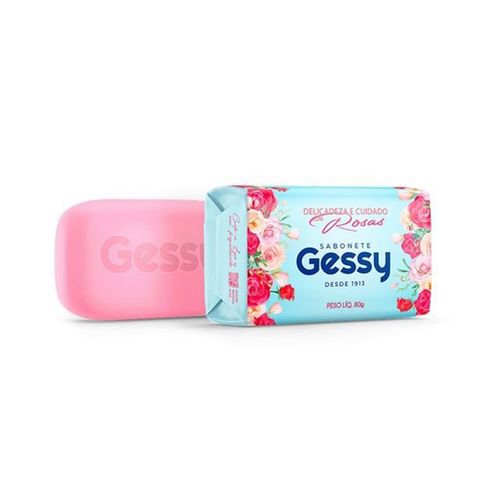 Sabonete Gessy Delicadeza Cuidado Rosas 80G