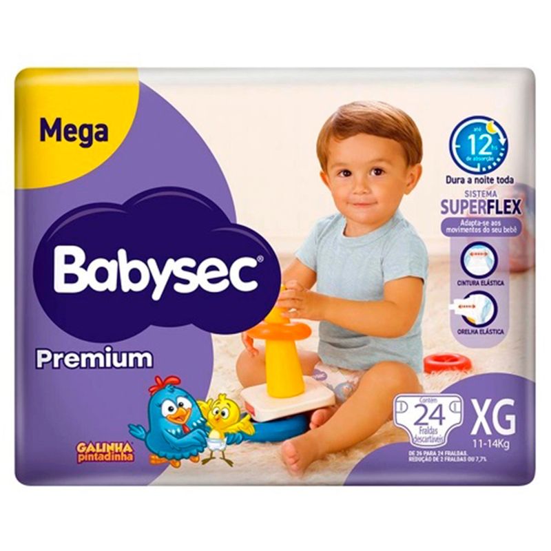 FRALDA-BABYSEC-PREMIUM-MEGA-XG-C-24