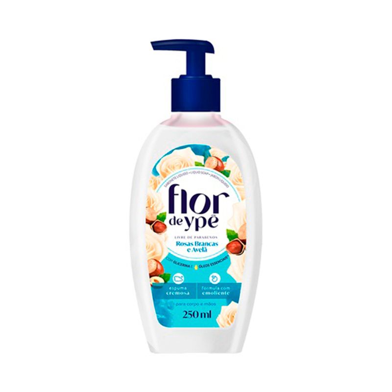 SABONETE-LIQ-FLOR-YPE-ROSAS-BRANCAS-E-AVELA-250ML