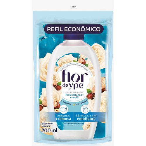 Sabonete Liquido Flor Ype Rosas Brancasem Avela Rf 200ML