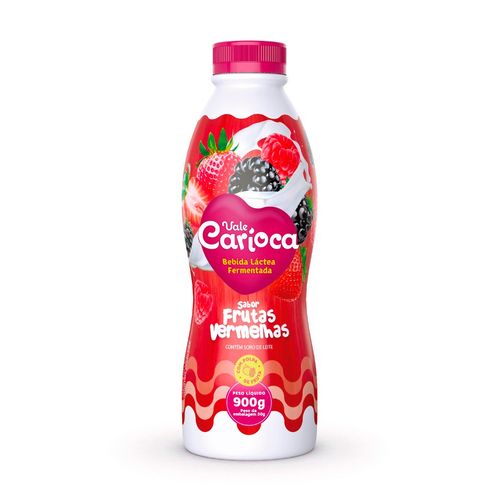 Bebida lactea vale carioca frutas vermelhas 900ML