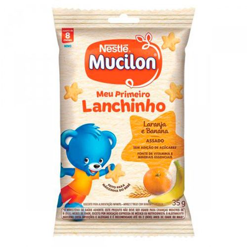 Biscoito Mucilon Lanchinho Laranja/Banana 35G