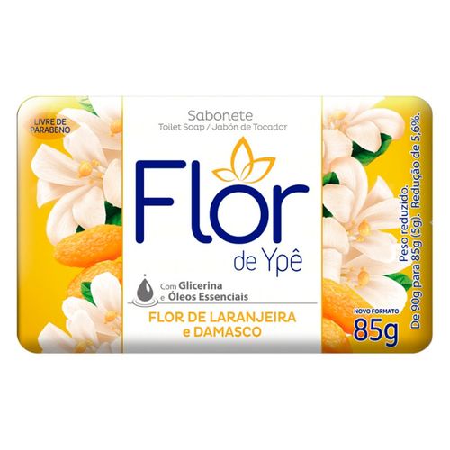 Sabonete Flor Ype Suave Laranjeira & Damasco 85G