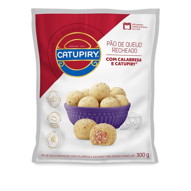 Pao-queijo-catupiry-calabresa-recheado-300G