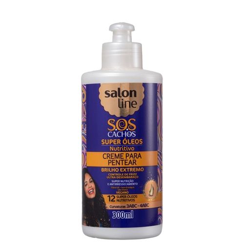 Creme Para Pentear Salon Line Sos Super Oleos 300ML
