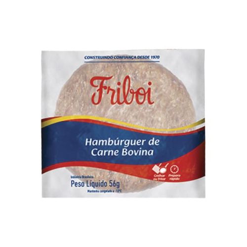 Hamburguer Friboi Bovino 56G