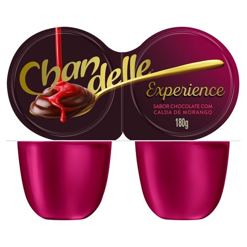 Sobremesa Chandelle Com 2 Calda De Morango 180G