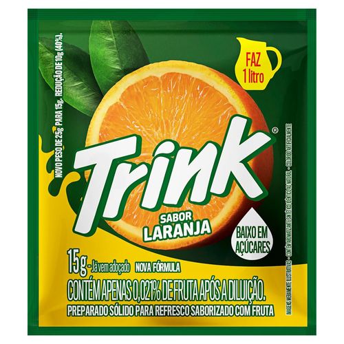 Refresco Em Po Trink Laranja 15G