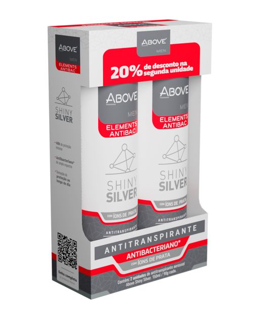Kit Des.Aero Above Silver 20%Desc.2ªun 2X150ML