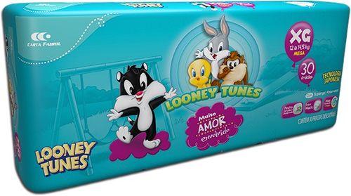 Fralda Baby Looney Tunes Mega Xg C/30