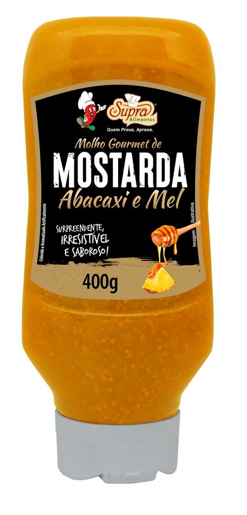 Molho Supra Gourmet Mostarda Abacaxi/Mel 400G