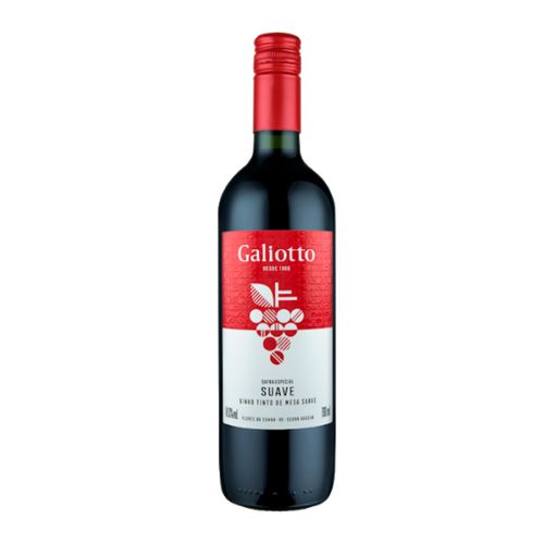 Vinho Galiotto Tinto Suave 1L