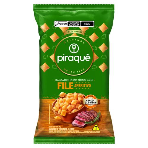 Biscoito Piraque Salgadinho Filezinho 50G