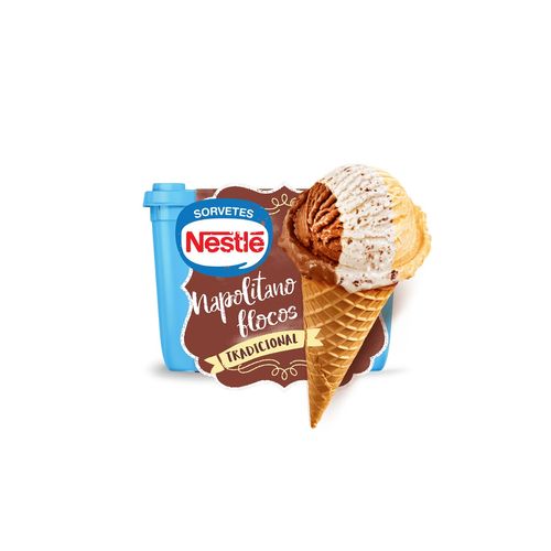 Sorvete Nestle Napolitano Flocos 1,5L