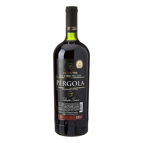 Vinho Pergola Tinto Suave 1L