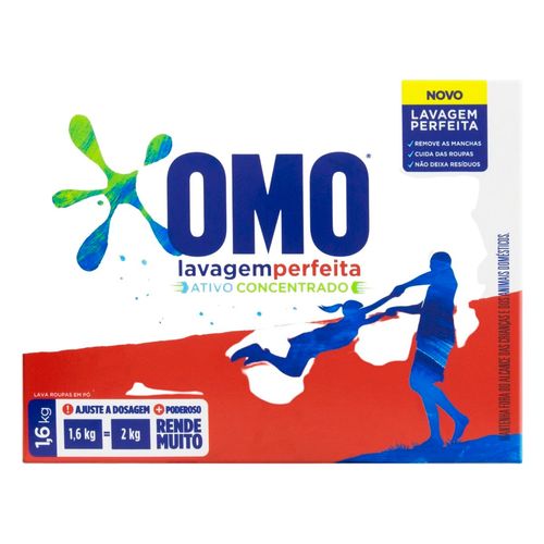 Detergente Em Pó Omo Lavagem Perfeita 1,6KG