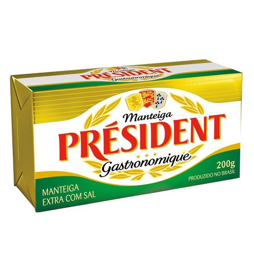 Manteiga President Tablete Com Sal 200G