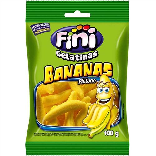 Balas Fini Gelatina Bananas 100G