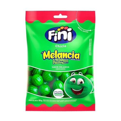 Balas Fini Gelatina Chiclete Melancia 100G