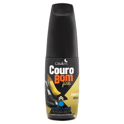 POLIDOR DE SAPATO COURO BOM LIQ.PRETO 40ML