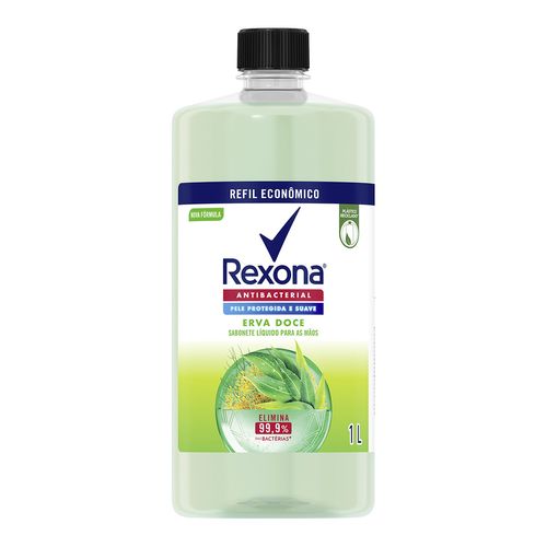 Sabonete Liquido Rexona Antibacteriano Maos Erva Doce 1L