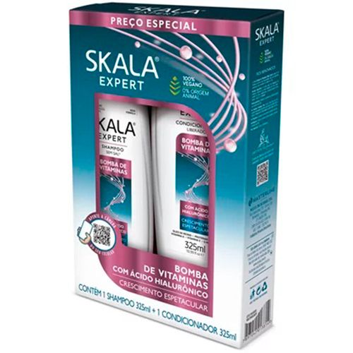 Kit Skala Sh325Ml+Cond325Ml Bomba Vitam. KIT650ML