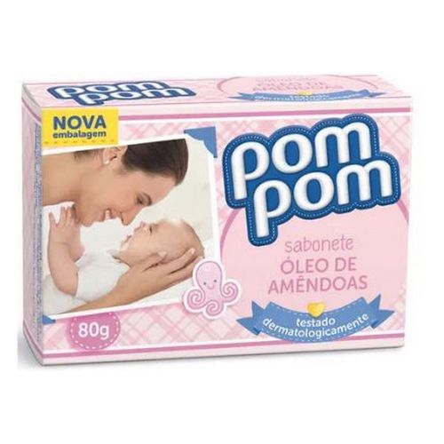 Sabonete Barra Pom Pom Amendoas 80G
