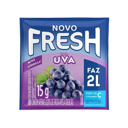 Refresco Em Po Fresh Uva 15G