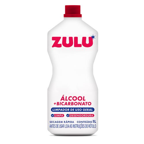 Alcool Zulu Com Bicabornato 1L