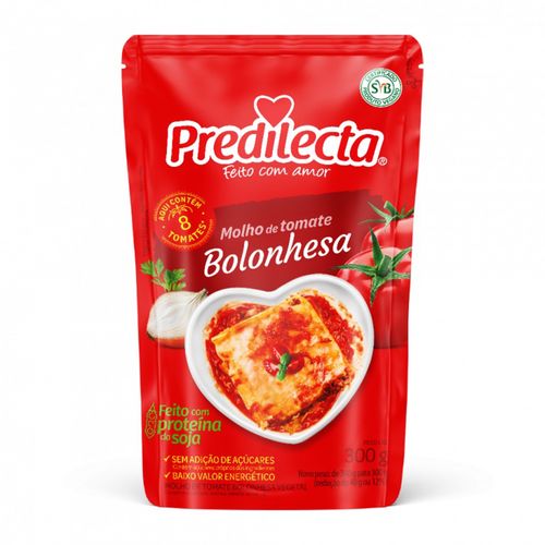 Molho De Tomate Predilecta Bolonhesa Sache 300G