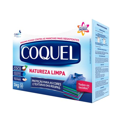Detergente Em Pó Coquel Natureza Limpa 800G