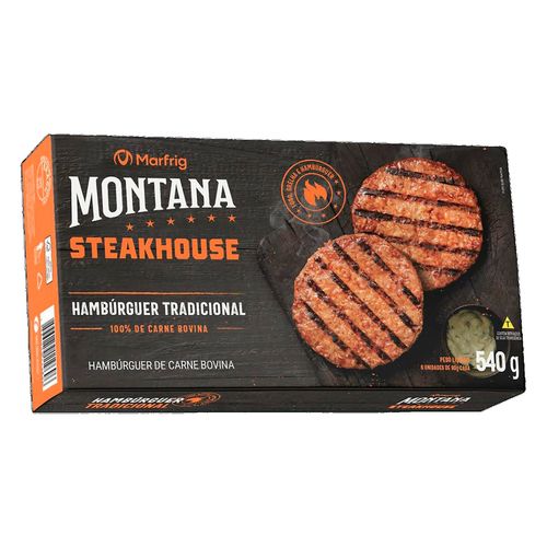 Hamburguer Montana C.Bovina Steakhouse 540G
