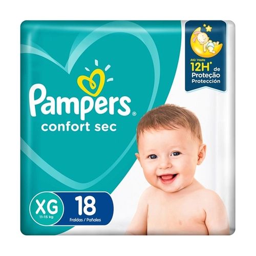 Fralda Pampers Confort Sec Xg C/18
