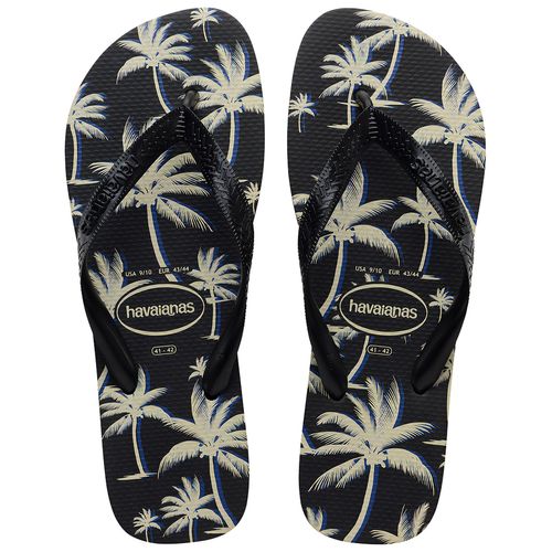 Sandalia Havaianas Aloha Preto/Brc 43/44 PAR