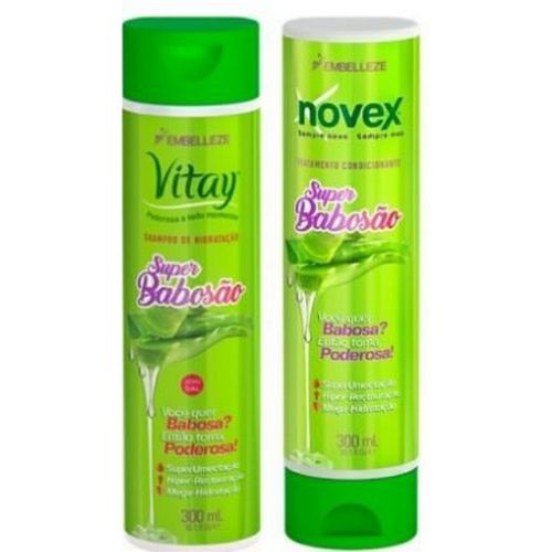 Kit Novex/Vitay Sh+Cd Super Babosao 2X300ML