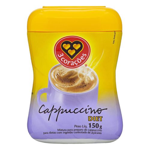 Cappuccino 3 Coracoes Diet 150G