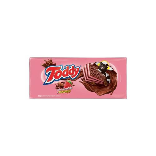 Biscoito Toddy Wafer Chocolate/Morango 94G