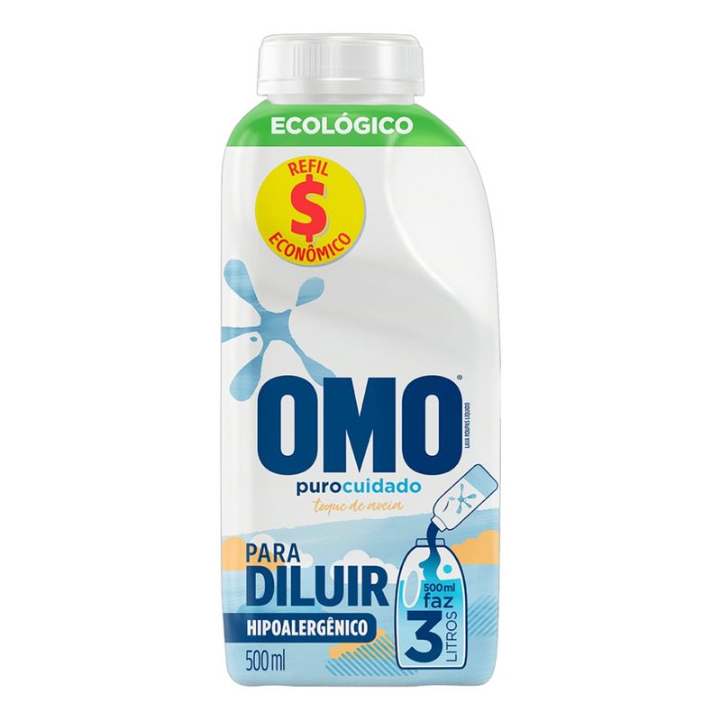 Lava-roupas-omo-liquido-puro-cuidado-500ML