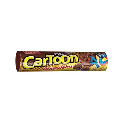Biscoito Cartoon Zoo Recheado Brigadeiro 110G