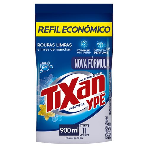 Lava Roupas Liquido Tixan Primavera Refil 900ML