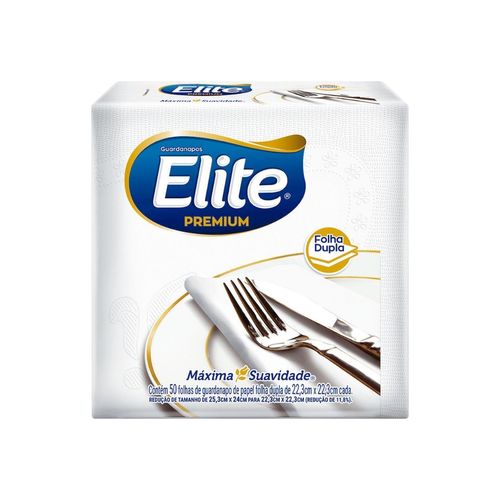 Guardanapo Elite Folha Dupla 22,3X22,3Cm C/50