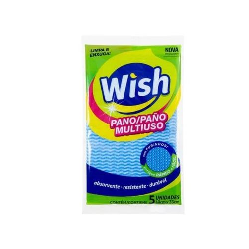 Pano Multiuso Wish Azul C/5