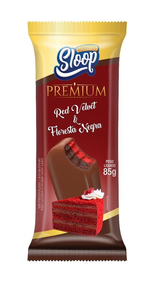Picole Sloop Red Velvet E Floresta Negra 85G