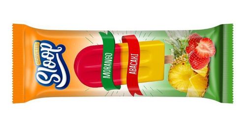 Picole Sloop Morango E Abacaxi 50G