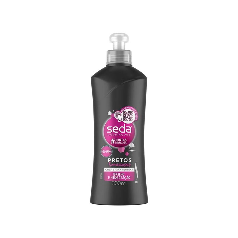 Creme-pentear-seda-pretos-luminosos-300ML