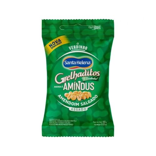Amendoim Santa Helena Grelhaditos Sem Pele 100G