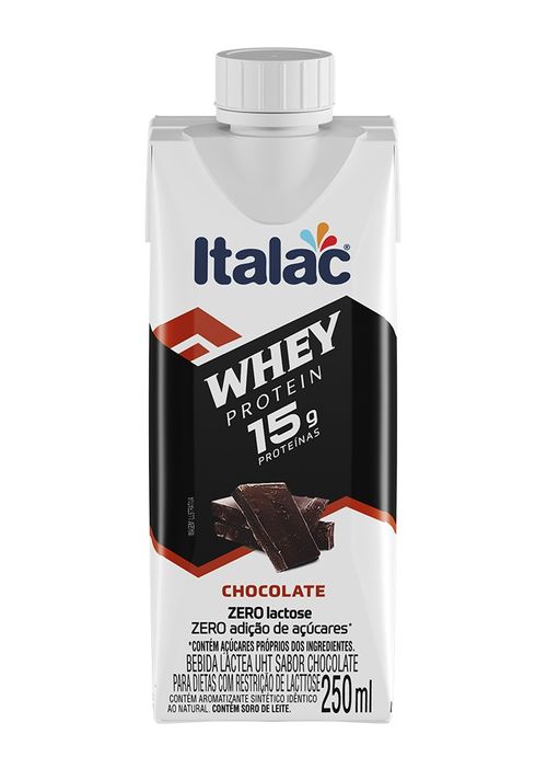 Bebida Lactea Italac Whey Protein Chocolate Zero Lactose 250ML